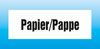 Magnetschild "Papier/Pappe"